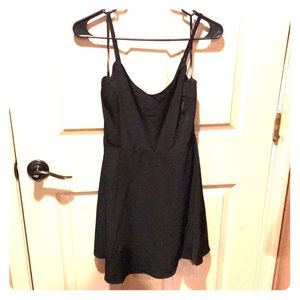 Black mini dress